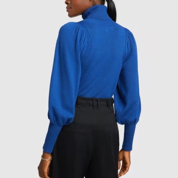 APIECE APART Dewi Turtleneck Sweater in Blue 395$ - Picture 3 of 7